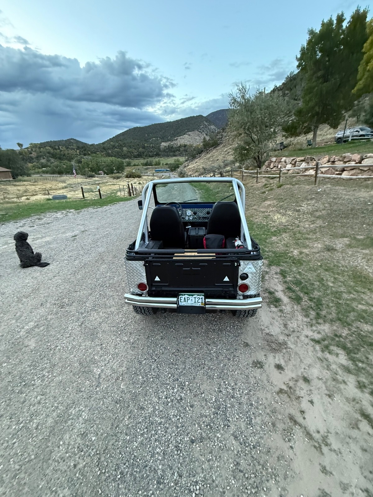 1974 Jeep CJ Carbon black body with diamond plating - photo 7