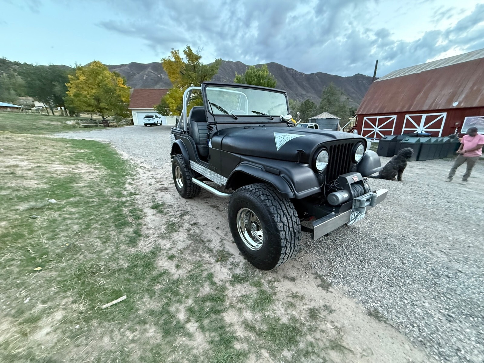 1974 Jeep CJ Carbon black body with diamond plating - photo 9