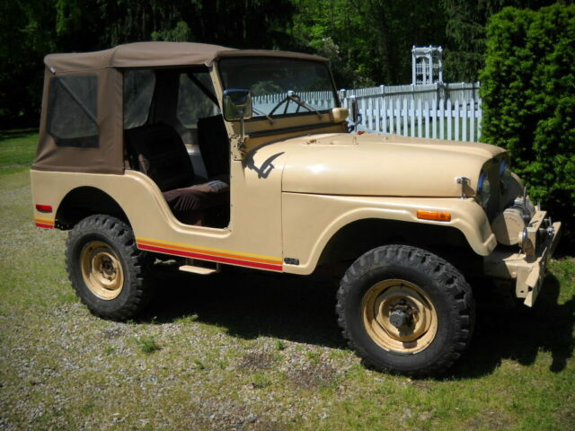 1974 Jeep CJ-5, 4X4, Tan, Fiberglass body, PTO winch, Repairable Mechanics 1974 Jeep CJ