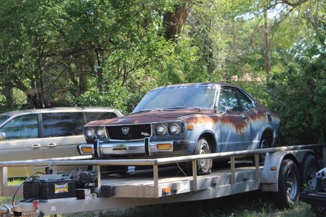1974 Mazda RX3 Project Car Restore or Rat Rod One Owner Family AC 4sp rear drive 1974 Mazda RX3 SPORT COUPE