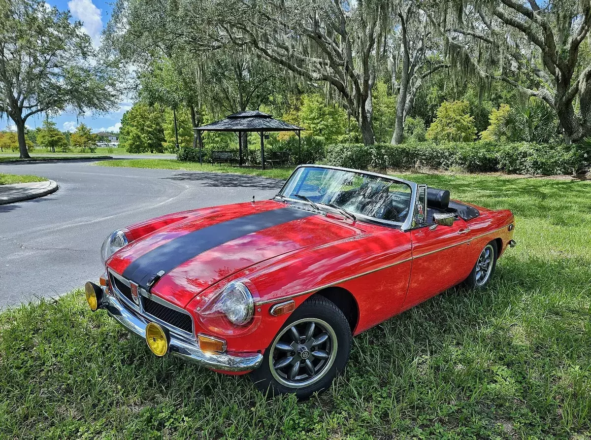 1974 MG B Convertible Red Roadster 1974 MG B Roadster