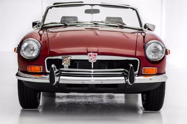 1974 MG MGB Burgundy, Chrome Bumpers, British Sports Car (WHOL - photo 5