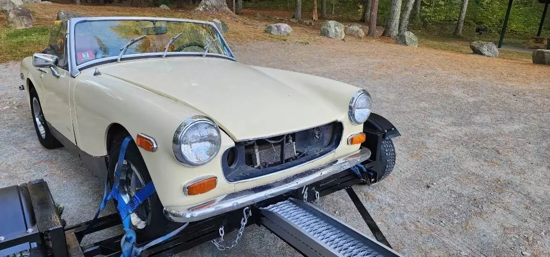 1974 MG Midget convertible - true barn find - was in covered storage since 1991 1974 MG Midget
