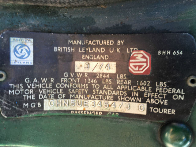 1974 MG MGB Soft top Convertible (Have aftermarket Hard-Top) - photo 4
