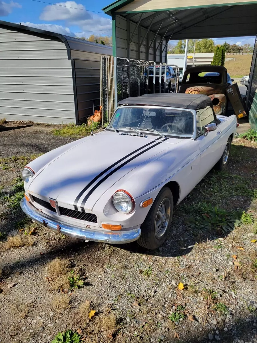 1974 MGB convertible Barn find restoration project 1.8L trans 1974 MG MGB