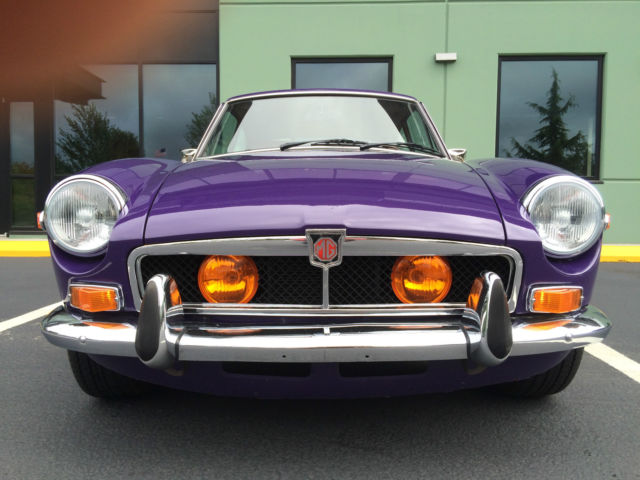 1974 MGB GT – Matching Numbers – Rare Aconite Color 1974 MG MGB