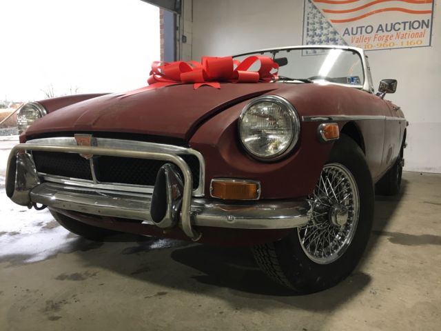 1974 MGB ROADSTER CLASSIC & COLLECTIBLE SURVIVOR ORIGINAL CONDITION NO RESERVE 1974 MG MGB CONVERTIBLE W/ HARDTOP
