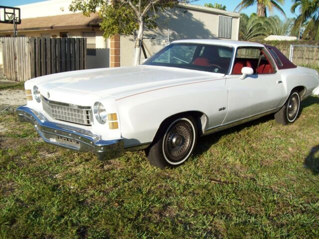 1974 MONTE CARLO LANDAU 350 AUTOMATIC FLORIDA CLEAN AIR SWIVEL BUCKETS CONSOLE 1974 Chevrolet Monte Carlo LANDAU
