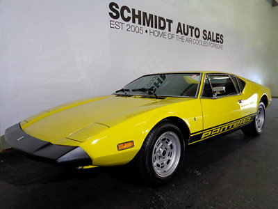 1974 PANTERA L YELLOW/BLACK BARRETT JACKSON CONDITION FULLY RESTORED 1974 Other Makes Pantera L