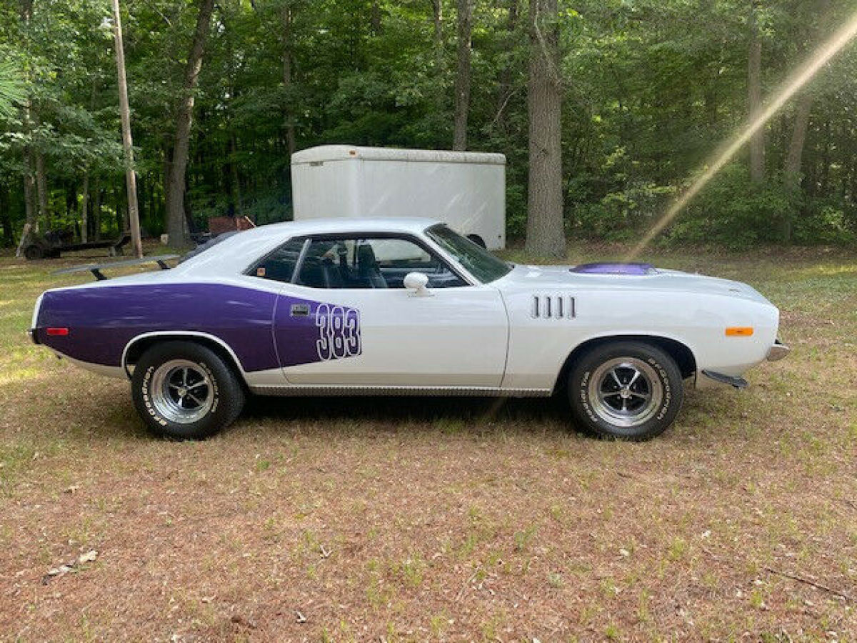 1974 Plymouth Baracuda 383 with automatic 727 transmission pistol grip 489 posi 1974 Plymouth Barracuda