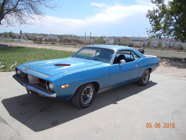 1974 Plymouth Barracuda Cuda , numbers matching 318 stroked to 372 runs strong 1974 Plymouth Barracuda
