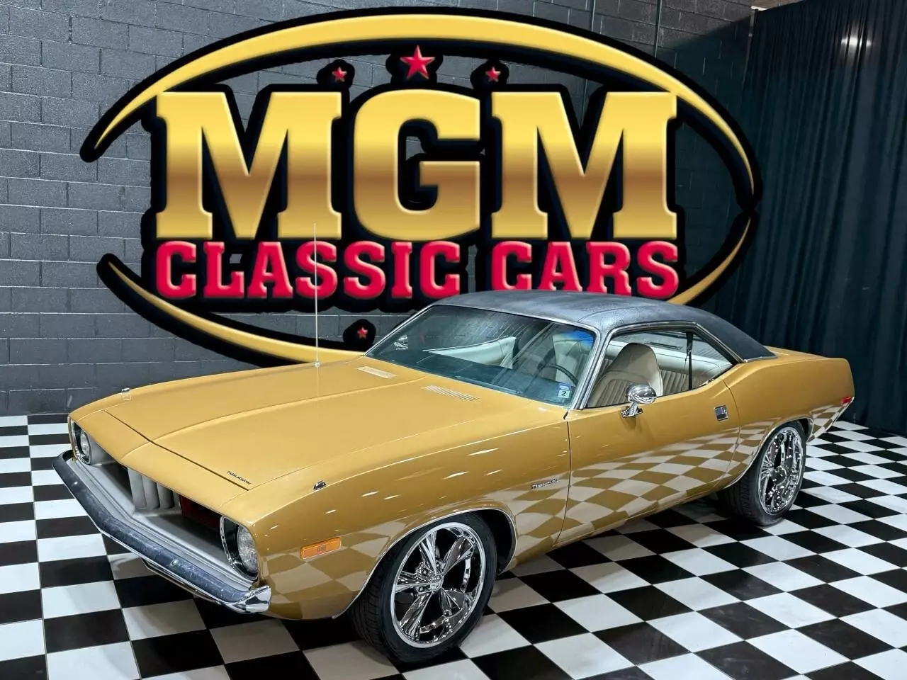 1974 Plymouth Barracuda NICE PAINT 318cid G CODE GOLDEN HAZE POLY!