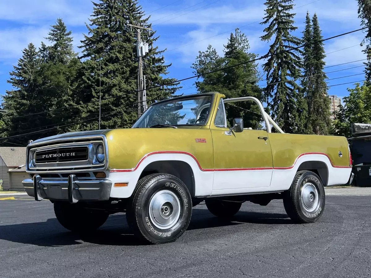 1974 Plymouth Trailduster 1/2 Door 360 A/C 4x4 Survivor Rare Classic Beautiful 1974 Plymouth Trailduster 1/2 Door Full Convertible Top Survivor 360 A/C 4wd