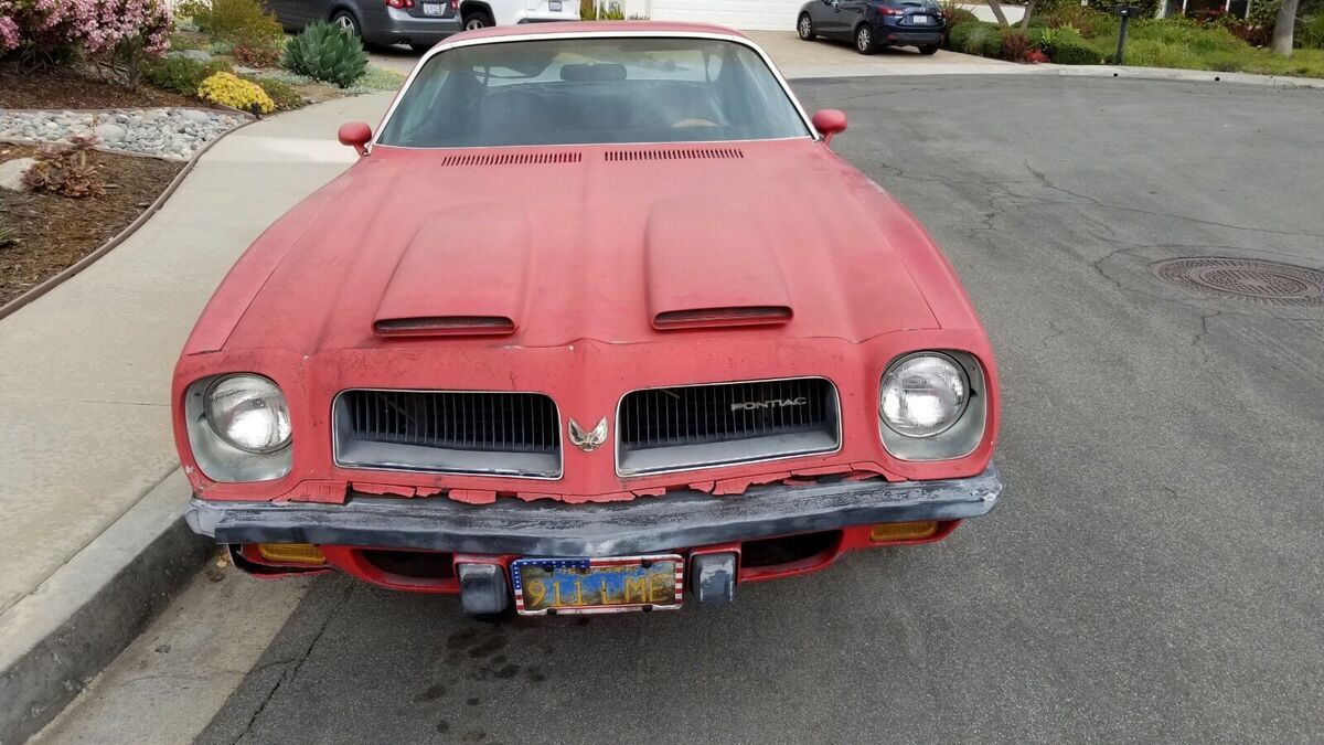 1974 Pontiac Firebird Formula Coupe Red RWD Automatic 1974 Pontiac Firebird