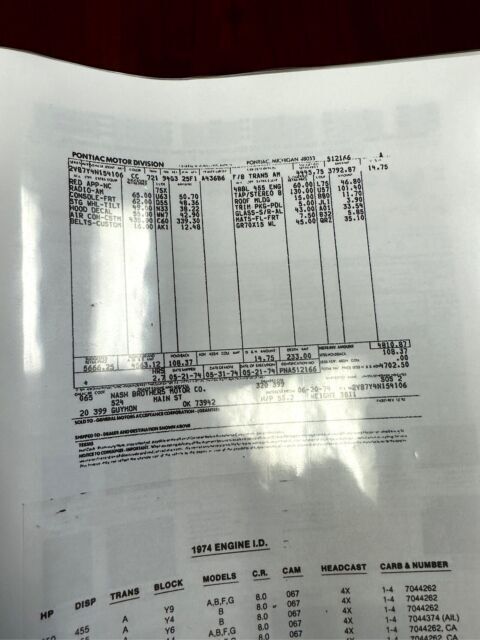1974 Pontiac Firebird Trans-Am WS6 - photo 13
