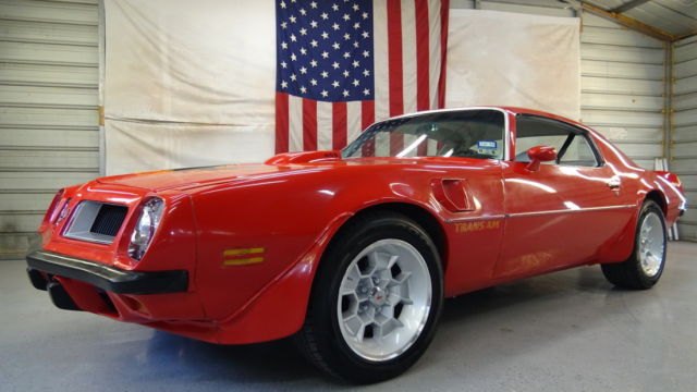 1974 Pontiac Trans Am 455 Buccaneer Red & White Interior Classic - VIDEO DRIVE 1974 Pontiac Trans Am 455 T/A