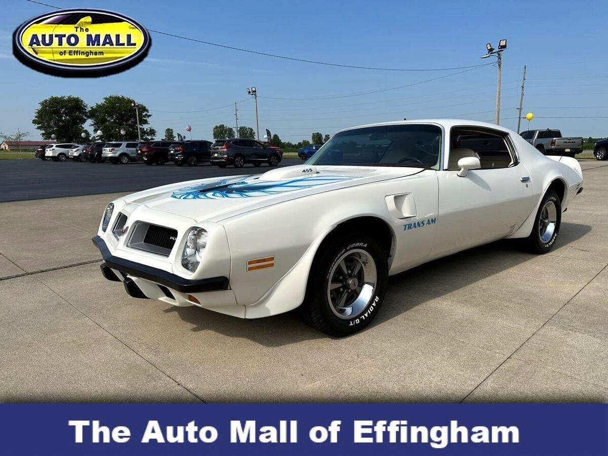 1974 Pontiac Trans Am Coupe 5,000 Miles White American Muscle Car Select Automat 1974 Pontiac Trans Am Coupe