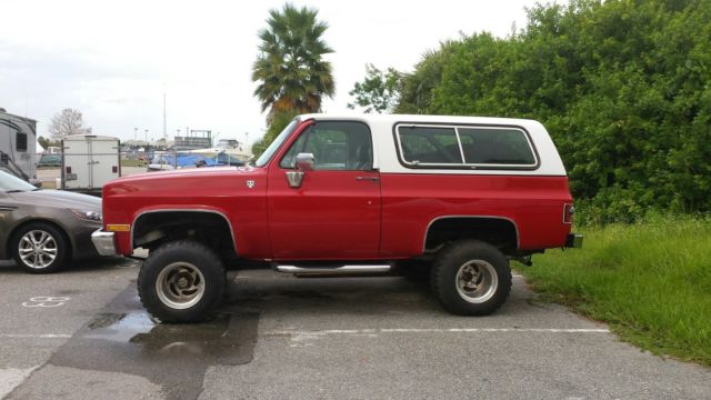 1974 Red w/White K5 Blazer 1974 Chevrolet Blazer K-5