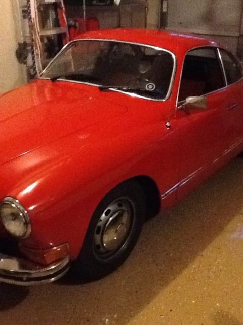 1974 Volkswagen Karmann Ghia Red and Black with gray carpeting - photo 3