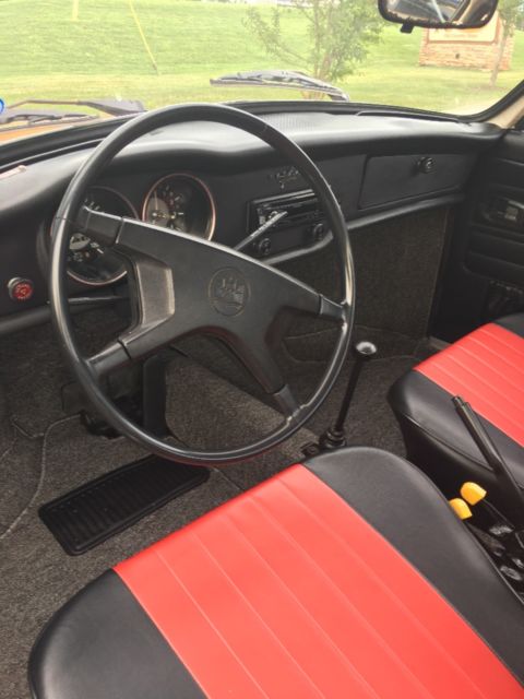 1974 Volkswagen Karmann Ghia Red and Black with gray carpeting - photo 5