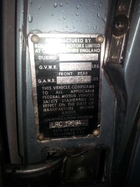 1974 Rolls-Royce SILVER WRAITH II SILVER WRAITH II - photo 10