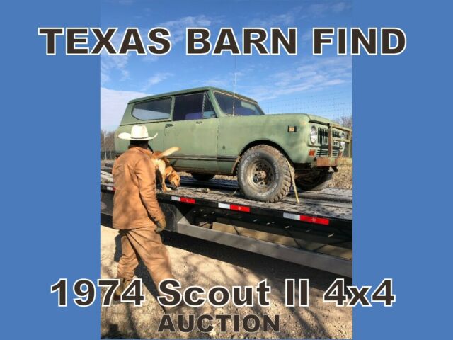 1974 Scout II Texas Barn Find 4X4 345 V8 + power options 1974 International Harvester Scout