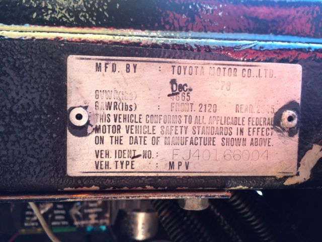 1974 Toyota Land Cruiser fj40 4WD - photo 7