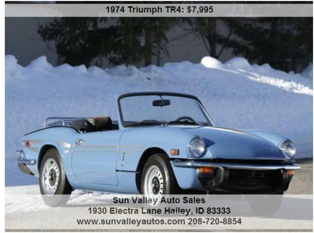 1974 Triumph Spitfire - Tons of fun - great value - nice paint 1975 Triumph Spitfire