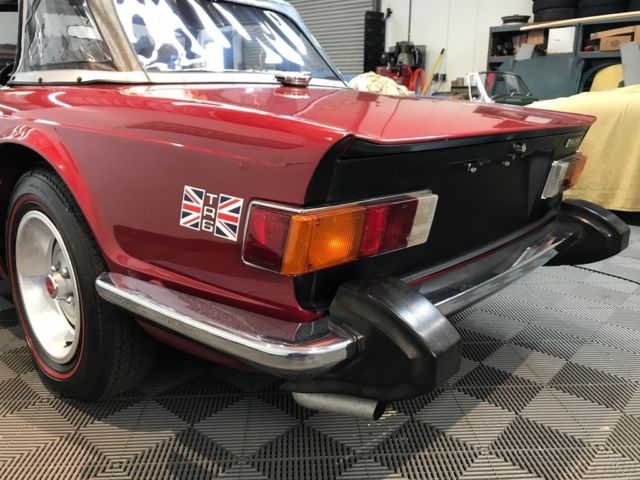 1974 Triumph TR-6 4-SPEED. STANDARD WHEELS. MICHELIN RED LINE TIRES - photo 12