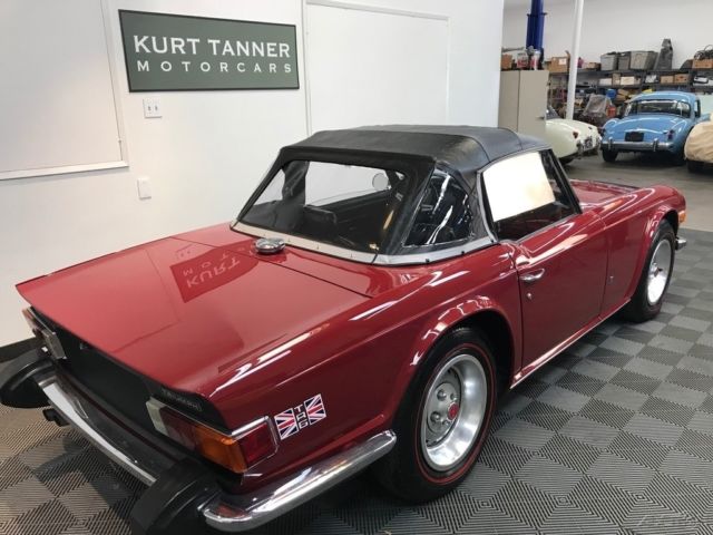 1974 Triumph TR-6 4-SPEED. STANDARD WHEELS. MICHELIN RED LINE TIRES - photo 6
