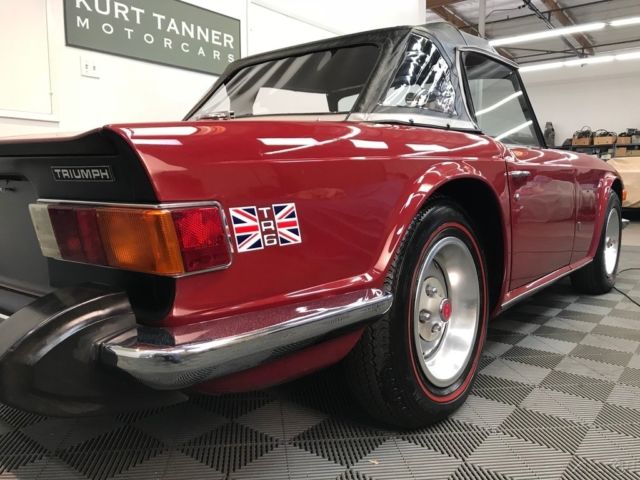 1974 Triumph TR-6 4-SPEED. STANDARD WHEELS. MICHELIN RED LINE TIRES - photo 7