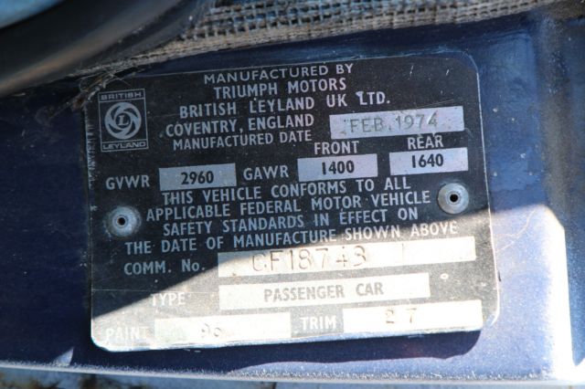 1974 Triumph TR-6 - photo 10