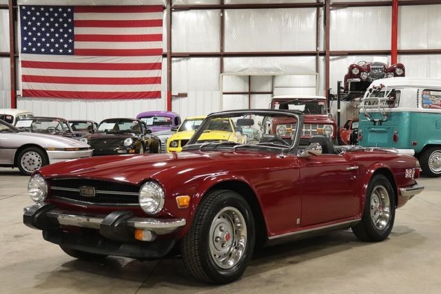 1974 Triumph TR6 21252 Miles Red Convertible 6 Cylinder Manual 1974 Triumph TR-6 --