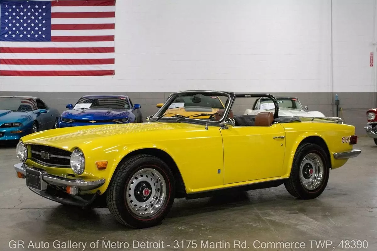 1974 Triumph TR6 375 Miles Mimosa Yellow 2.5L 6-Cylinder 4-Speed 1974 Triumph TR-6