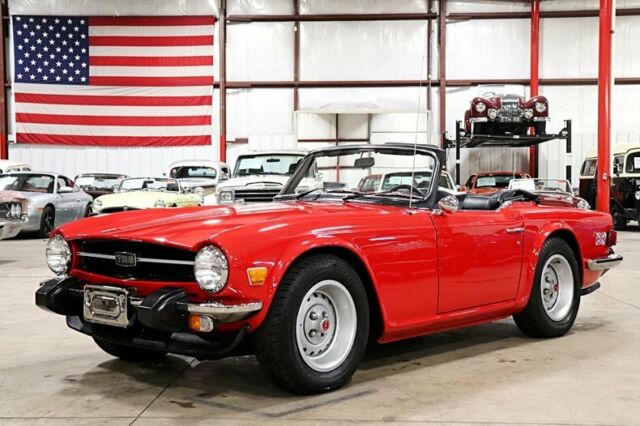 1974 Triumph TR6 71308 Miles Red Convertible V6 Manual 1974 Triumph TR-6 --