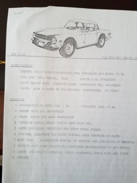 1974 Triumph TR-6 - photo 6