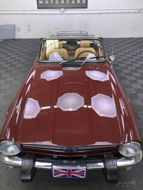 1974 Triumph TR-6 1974 TRIUMPH TR6. CARMINE RED WITH TAN INTERIOR - photo 7