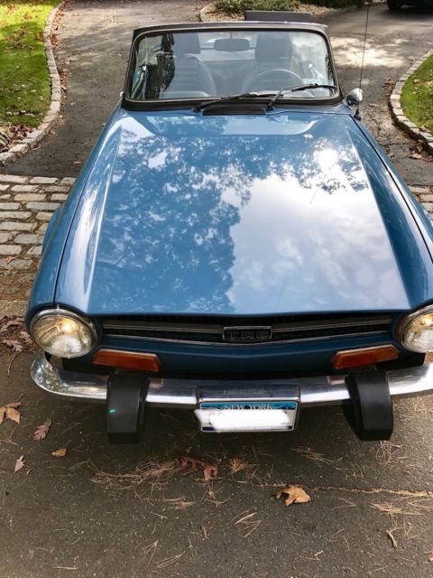 1974 Triumph TR6 - French Blue Convertible 2.5L 6cyl 4-speed 1974 Triumph TR-6 --