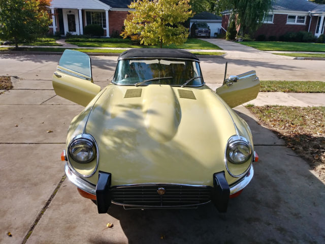 1974 V12 XKE E Type Series3 S3 OTS Primrose Yellow Auto trans (2 new photos) 1974 Jaguar E-Type base OTS