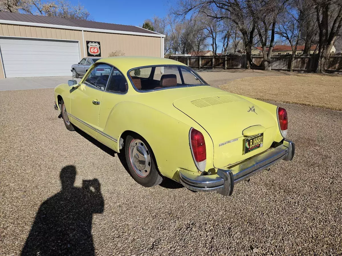 1974 Volkswagen 1600 Karmann-Ghia Coupe Yellow 1974 Volkswagen 1600 Karmann-Ghia Coupe