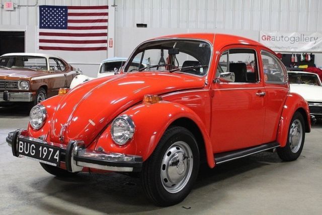 1974 Volkswagen Beetle 36879 Miles Red Coupe 1600cc H4 Manual 1974 Volkswagen Beetle-New --