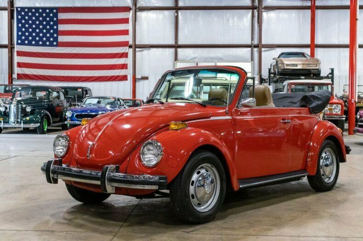 1974 Volkswagen Beetle 44001 Miles Brilliant Orange Convertible 1600cc 4-Cylind 1974 Volkswagen Beetle - Classic