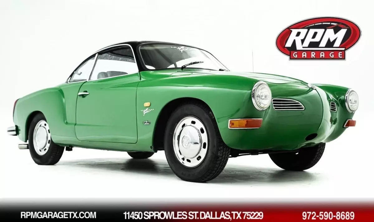 1974 Volkswagen Karmann Ghia 5468 Miles Green Coupe 4 1974 Volkswagen Karmann Ghia