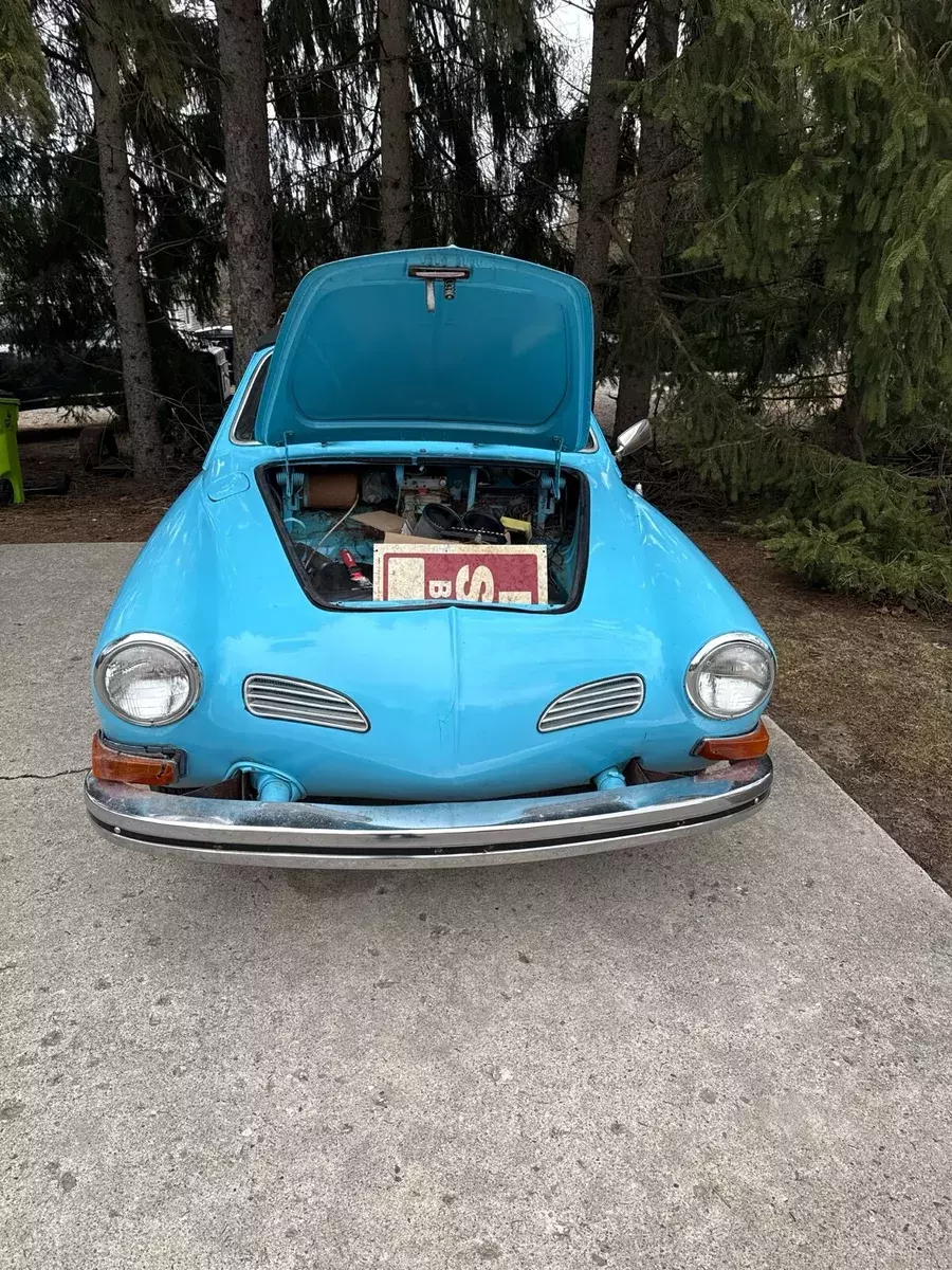 1974 Volkswagen Karmann Ghia Convertible Blue 1974 Volkswagen Karmann Ghia
