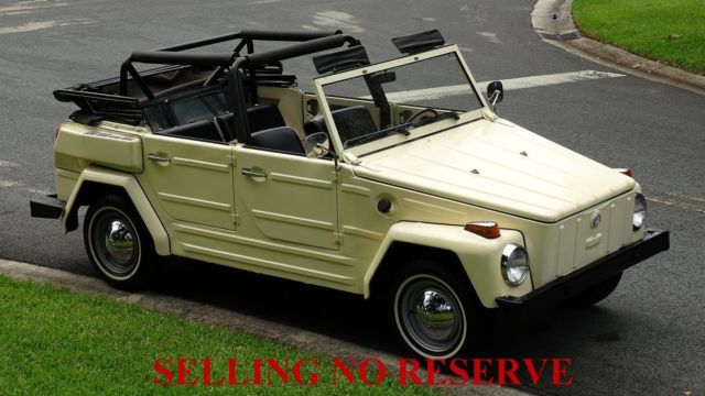 1974 VOLKSWAGEN THING CLASSIC COLLECTIBLE IN GREAT CONDITION IN AN OUT NO RESERV 1974 Volkswagen Thing NICE TOP AND SIDE WINDOWS
