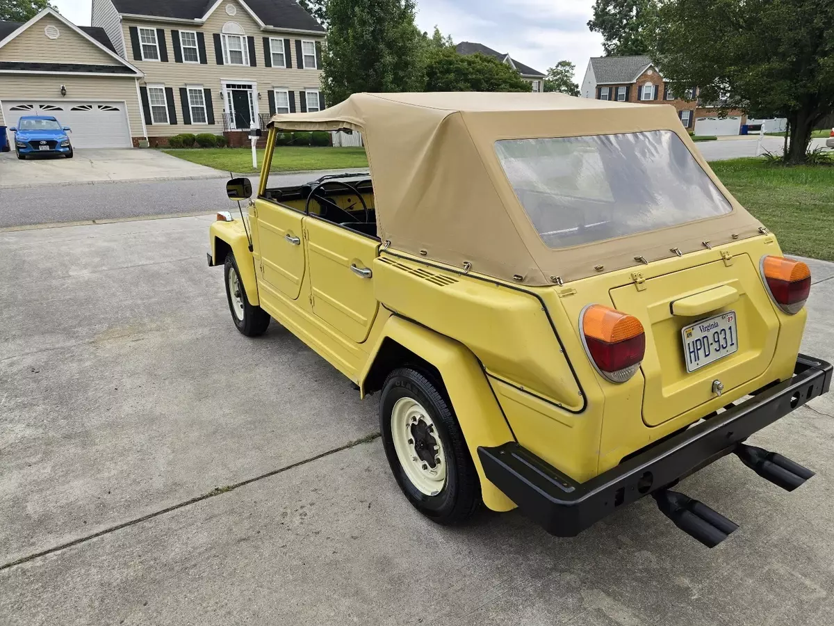 1974 Volkswagen Thing Convertible Yellow 1974 Volkswagen Thing