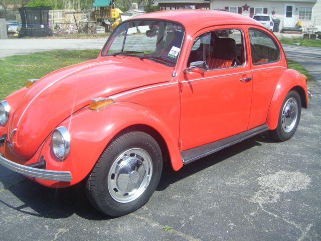 1974 vw beetle with factory air condition 1974 Volkswagen Beetle - Classic red/black