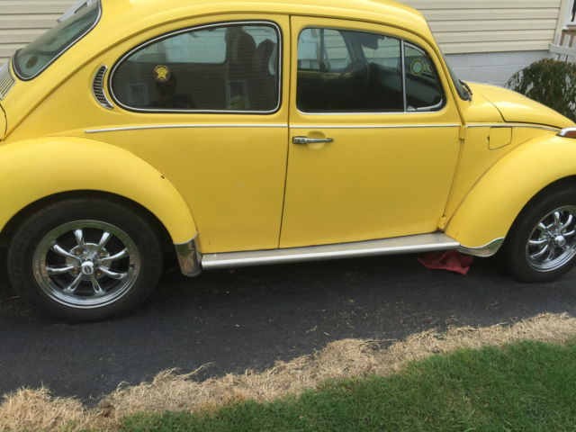 1974 yellow SUPER volkswagon beetle 1974 Volkswagen Beetle - Classic chrome