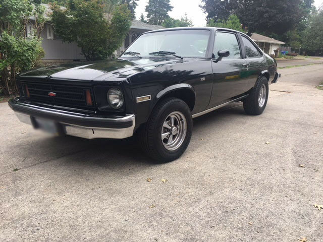 1975 Black Chevy Nova Custom Hatchback 1975 Chevrolet Nova Custom