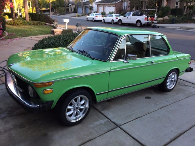 1975 BMW 2002 in Mintgrun over Tan Interior, Recently Restored, Many Upgrades 1975 BMW 2002